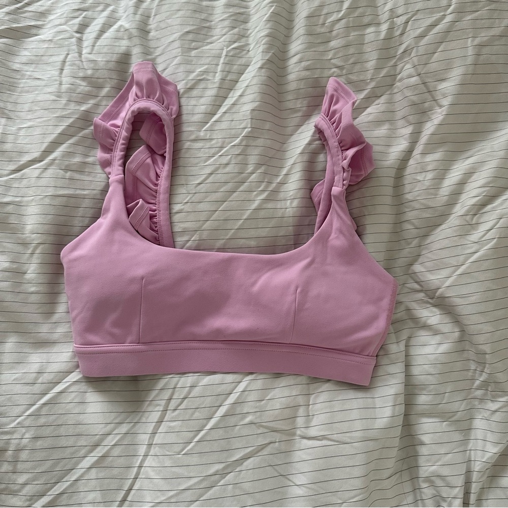 Popflex Romance Ruffle Bra in Bubblegum Pink